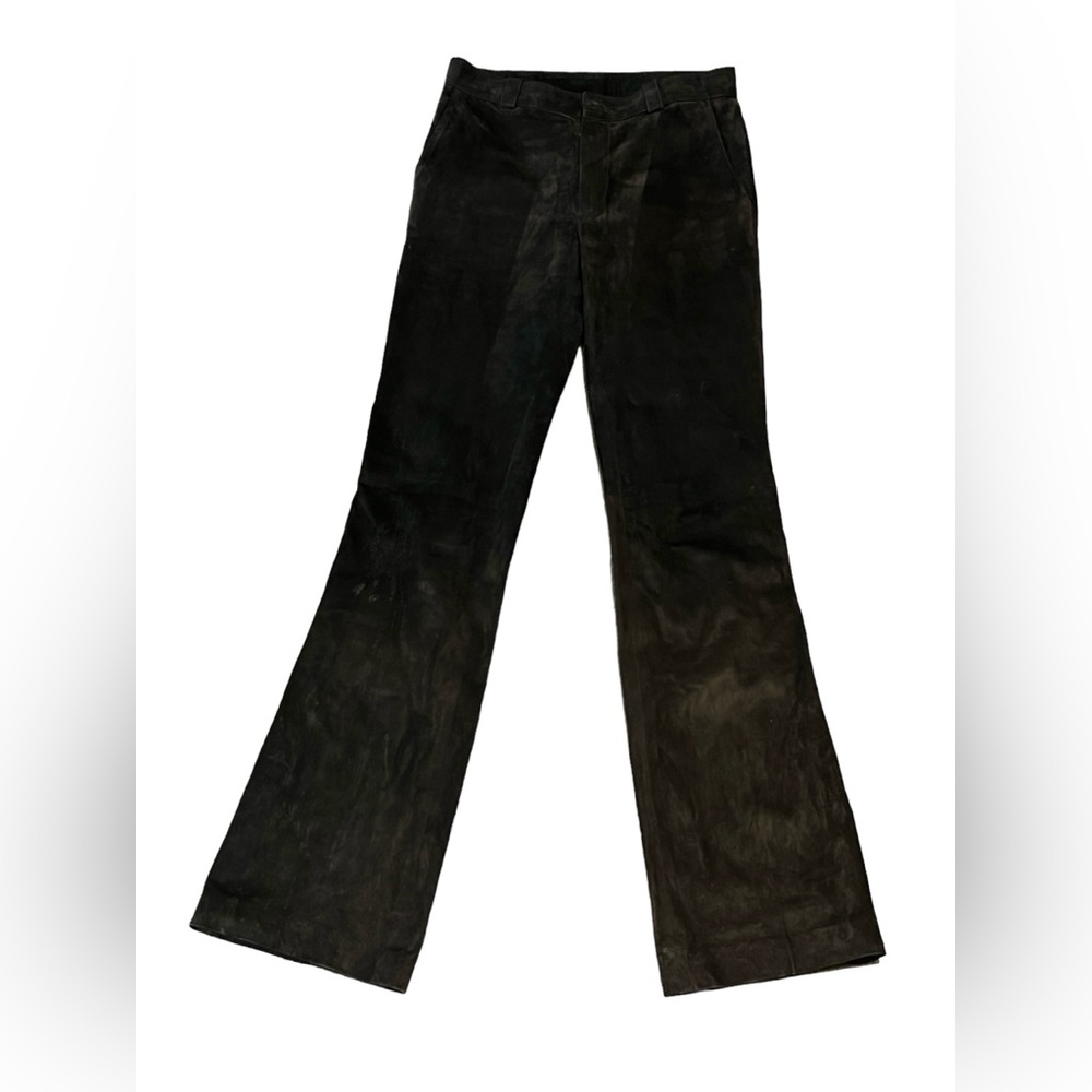 Gucci brown suede leather pant